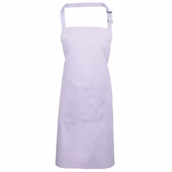 Premier Ladies/Womens Colours Bip Apron With Pocket / Workwear - One Size, Lilac
