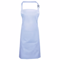 Premier Ladies/Womens Colours Bip Apron With Pocket / Workwear - One Size, Light Blue