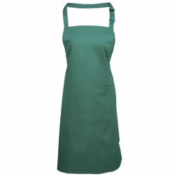 Premier Ladies/Womens Colours Bip Apron With Pocket / Workwear - One Size, Emerald