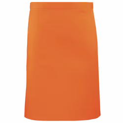 Premier Ladies/Womens Mid-Length Apron - One Size, Orange