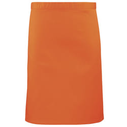 Premier Ladies/Womens Mid-Length Apron - One Size, Orange