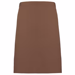 Premier Ladies/Womens Mid-Length Apron - One Size, Mocha