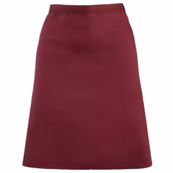 Premier Ladies/Womens Mid-Length Apron - One Size, Burgundy