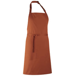 Premier Colours Bib Apron / Workwear - One Size, Chestnut