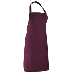 Premier Colours Bib Apron / Workwear - One Size, Aubergine