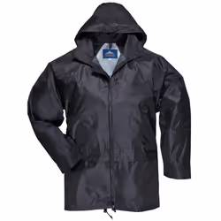 Portwest Mens Classic Rain Jacket (S440) - XL, Black
