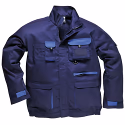 Portwest Mens Contrast Hardwearing Workwear Jacket (TX10) - M, Navy