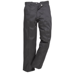 Portwest Mens Preston Workwear Trousers (2885) / Pants - 42 x Long, Black