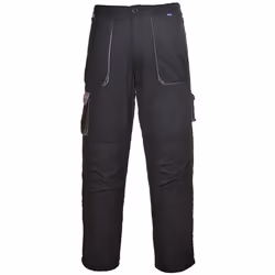 Portwest Mens Contrast Workwear Trousers (TX11) / Pants - L, Black