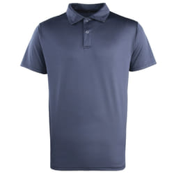Premier Unisex Coolchecker Studded Plain Polo Shirt - XS, Navy