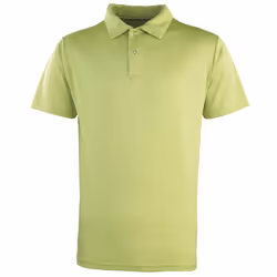 Premier Unisex Coolchecker Studded Plain Polo Shirt - XS, Lime