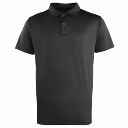Premier Unisex Coolchecker Studded Plain Polo Shirt - XS, Black