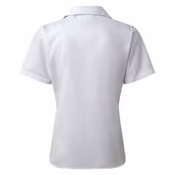 Premier Short Sleeve Poplin Blouse / Plain Work Shirt - 6, White
