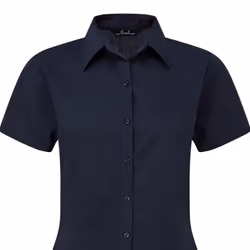 Premier Short Sleeve Poplin Blouse / Plain Work Shirt - 22, Navy