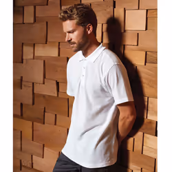 Premier Mens Stud Heavyweight Plain Pique Polo Shirt - S, White