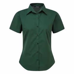 Premier Short Sleeve Poplin Blouse / Plain Work Shirt - 26, Bottle
