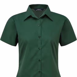 Premier Short Sleeve Poplin Blouse / Plain Work Shirt - 26, Bottle