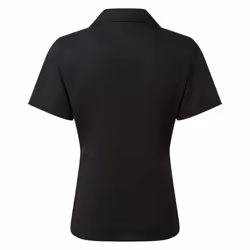 Premier Short Sleeve Poplin Blouse / Plain Work Shirt - 20, Black