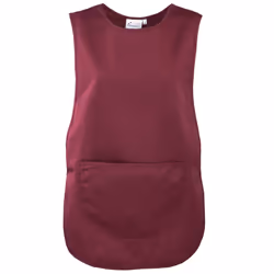 Premier Ladies/Womens Pocket Tabard / Workwear - L, Burgundy