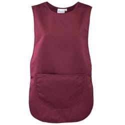 Premier Ladies/Womens Pocket Tabard / Workwear - L, Burgundy