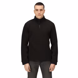Regatta Mens Thor Overhead Anti-Pill Fleece Top - 2XL, Black