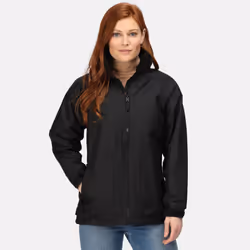 Regatta Womens/Ladies Waterproof Windproof Jacket (Fleece Lined) - 12, Black