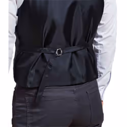 Premier Mens Lined Polyester Waistcoat / Catering / Bar Wear - 2XL, Black