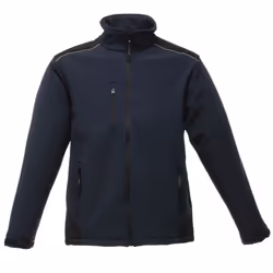 Regatta Mens Sandstorm Hardwearing Workwear Softshell Jacket (water Repellent) - S, Navy/Black