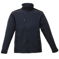 Regatta Mens Sandstorm Hardwearing Workwear Softshell Jacket (water Repellent) - S, Navy/Black