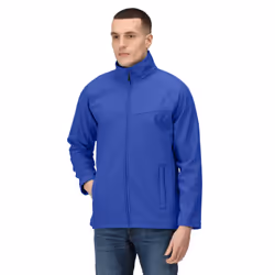 Regatta Mens Uproar Lightweight Wind Resistant Softshell Jacket - S, Royal Blue/Seal Grey
