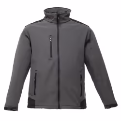 Regatta Mens Sandstorm Hardwearing Workwear Softshell Jacket (water Repellent) - 3XL, Seal Grey/Black