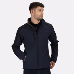 Regatta Mens Hydroforce 3-Layer Softshell Jacket (Wind Resistant, Water Repellent & Breathable) - 3XL, Navy/Black