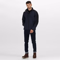 Regatta Mens Hydroforce 3-Layer Softshell Jacket (Wind Resistant, Water Repellent & Breathable) - 3XL, Navy/Black