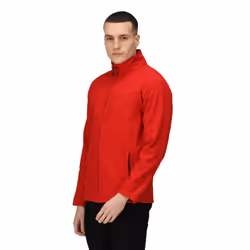 Regatta Mens Uproar Lightweight Wind Resistant Softshell Jacket - L, Classic Red/Seal Grey