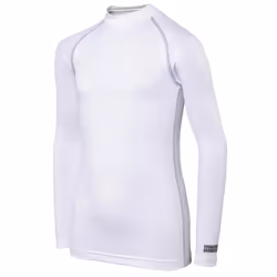 Rhino Childrens Boys Long Sleeve Thermal Underwear Base Layer Vest Top - SY-MY, White