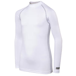 Rhino Childrens Boys Long Sleeve Thermal Underwear Base Layer Vest Top - SY-MY, White