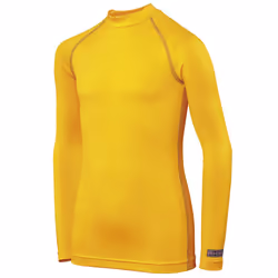 Rhino Childrens Boys Long Sleeve Thermal Underwear Base Layer Vest Top - SY-MY, Yellow