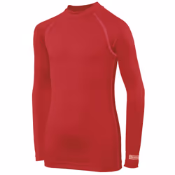 Rhino Childrens Boys Long Sleeve Thermal Underwear Base Layer Vest Top - SY-MY, Red
