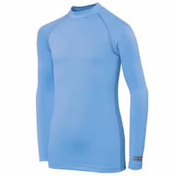 Rhino Childrens Boys Long Sleeve Thermal Underwear Base Layer Vest Top - XSY, Light Blue