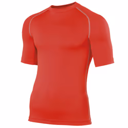 Rhino Mens Sports Base Layer Short Sleeve T-Shirt - XS, Red