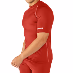Rhino Mens Sports Base Layer Short Sleeve T-Shirt - XS, Red