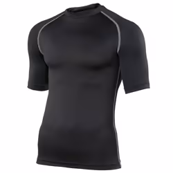 Rhino Mens Sports Base Layer Short Sleeve T-Shirt - XS, Black