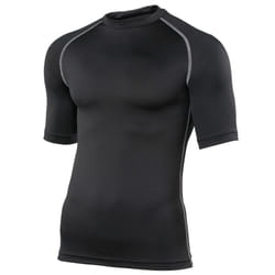 Rhino Mens Sports Base Layer Short Sleeve T-Shirt - XS, Black