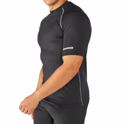 Rhino Mens Sports Base Layer Short Sleeve T-Shirt - XS, Black