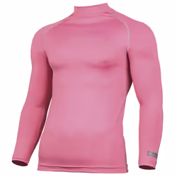 Rhino Mens Thermal Underwear Long Sleeve Base Layer Vest Top - 2XL, Pink