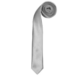 Premier Tie - Mens Slim Retro Work Tie - One Size, Silver