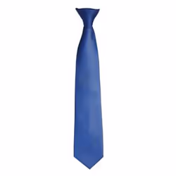 Premier Mens Fashion âColoursâ Work Clip On Tie - One Size, Mid Blue