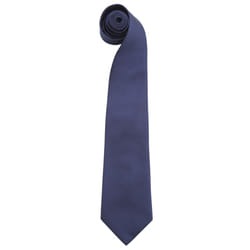 Premier Mens âColoursâ Plain Fashion / Business Tie - One Size, Navy