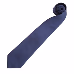Premier Mens âColoursâ Plain Fashion / Business Tie - One Size, Navy