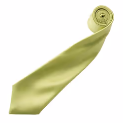 Premier Mens Plain Satin Tie (Narrow Blade) - One Size, Lime